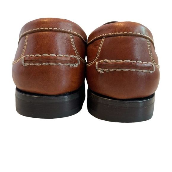 J. ALLAN PAYNE Tan Leather Tassel Loafers Men\'s Size 9 M Casual Shoes Moc Toe main image 7